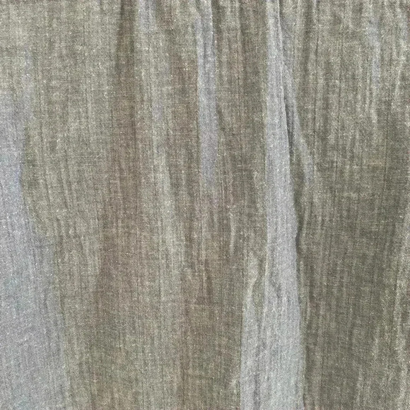 Mary McFadden Womens Blue Chambray Button Down Shirt - Picture 7 of 7